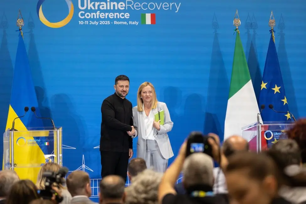 Владимир Зеленский и Джорджа Мелони в Риме