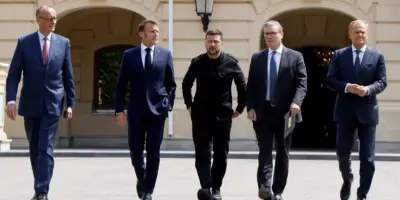 Мерц, Макрон, Зеленский, Стармер, Туск