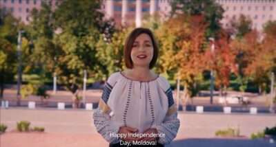 Санду поздравление с Днём независимости