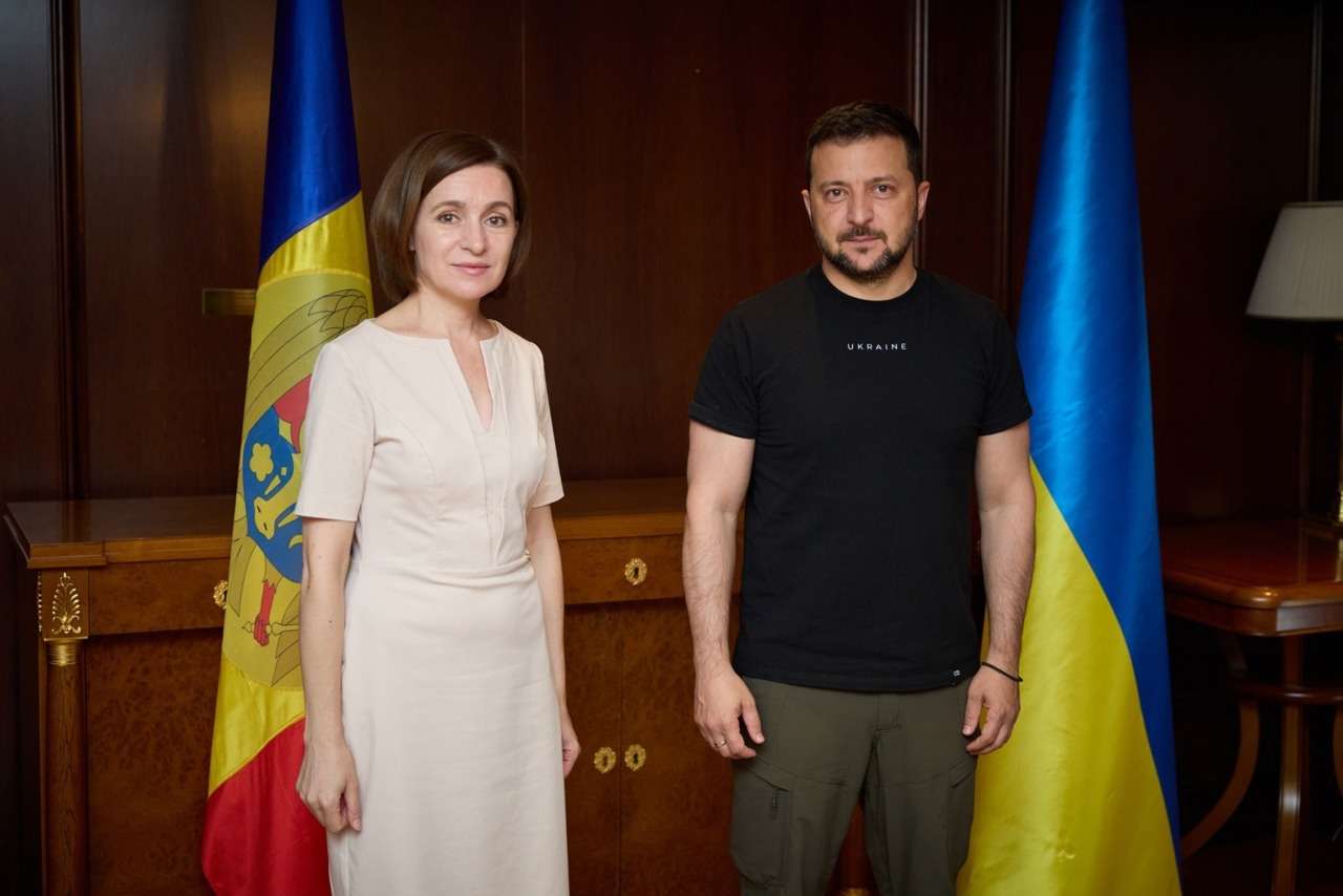 Майя Санду и Владимир Зеленский