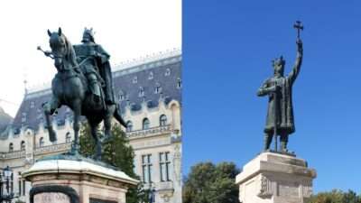 Памятники Штефану чел Маре в Яссах и Кишинёве