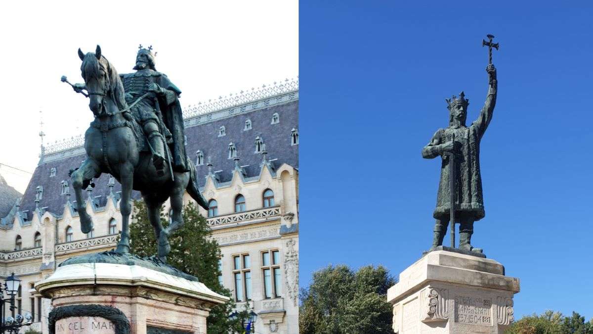 Памятники Штефану чел Маре в Яссах и Кишинёве