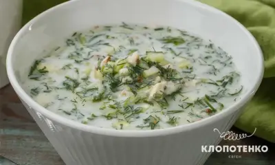 Холодный болгарский суп таратор