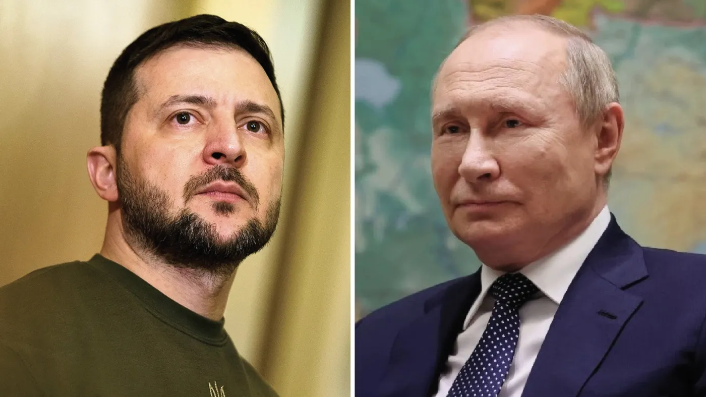 Владимир Зеленский и Владимир Путин