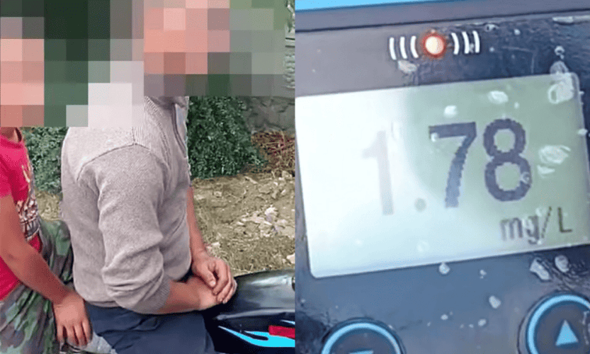 В Оргеевском районе полиция остановила пьяного мужчину с ребёнком на мотоцикле