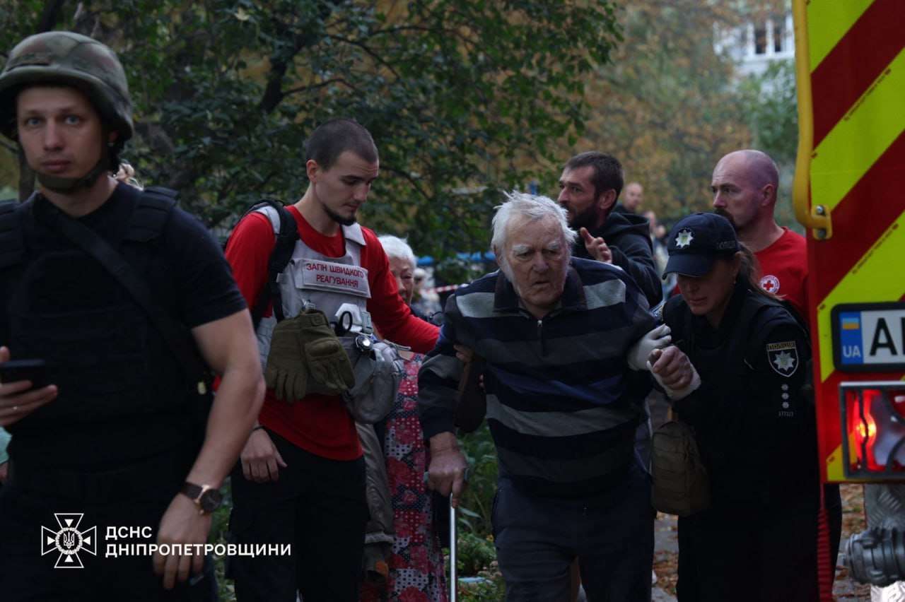 Днепр после российского удара в ночь на 20 сентября