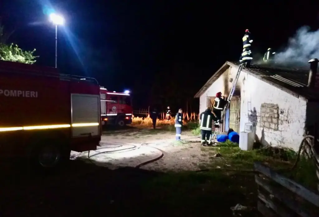 пожар в Рышканском районе