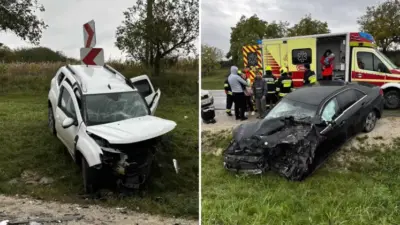 В Глодянском районе лоб в лоб столкнулись два авто