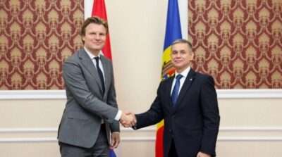 Министр обороны Нидерландов Рубен Брекельманс и глава минобороны Молдовы Анатолий Носатый, Кишинев, 12 октября 2025. Фото: army.md