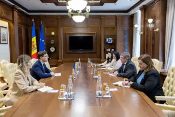 Встреча вице-председателя Европарламента Виктора Негреску и спикера парламента Молдовы Игоря Гросу