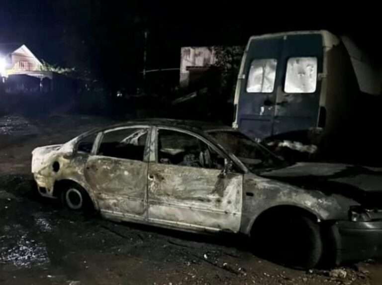 В селе Баурчи произошла серия поджогов: сгорели четыре автомобиля