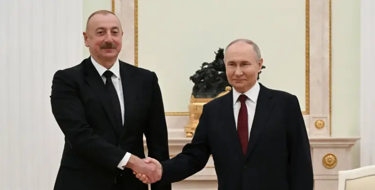 Ильхам Алиев и Владимир Путин