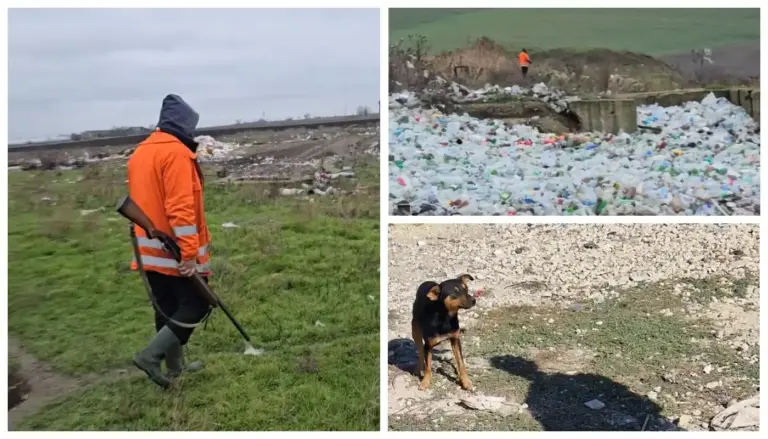 отстрел собак на свалке в Комрате