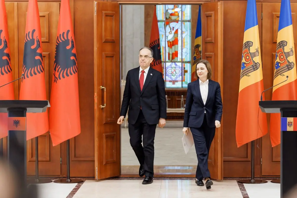 встреча Байрама Бегая и Майи Санду