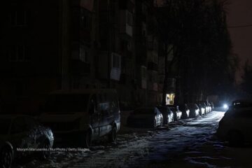 В Киеве после ночного российского удара почти полный блэкаут