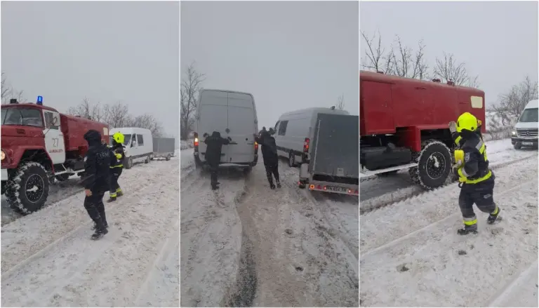снегопад в Молдове
