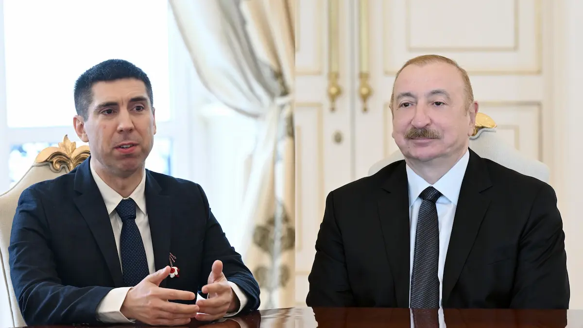 Михай Попшой встретился в Баку с Ильхамом Алиевым