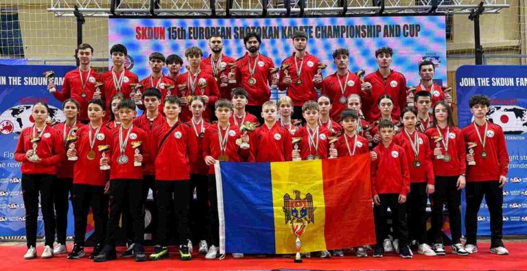 Сборная Молдовы по карате шотокан завоевала 33 медали на чемпионате Европы