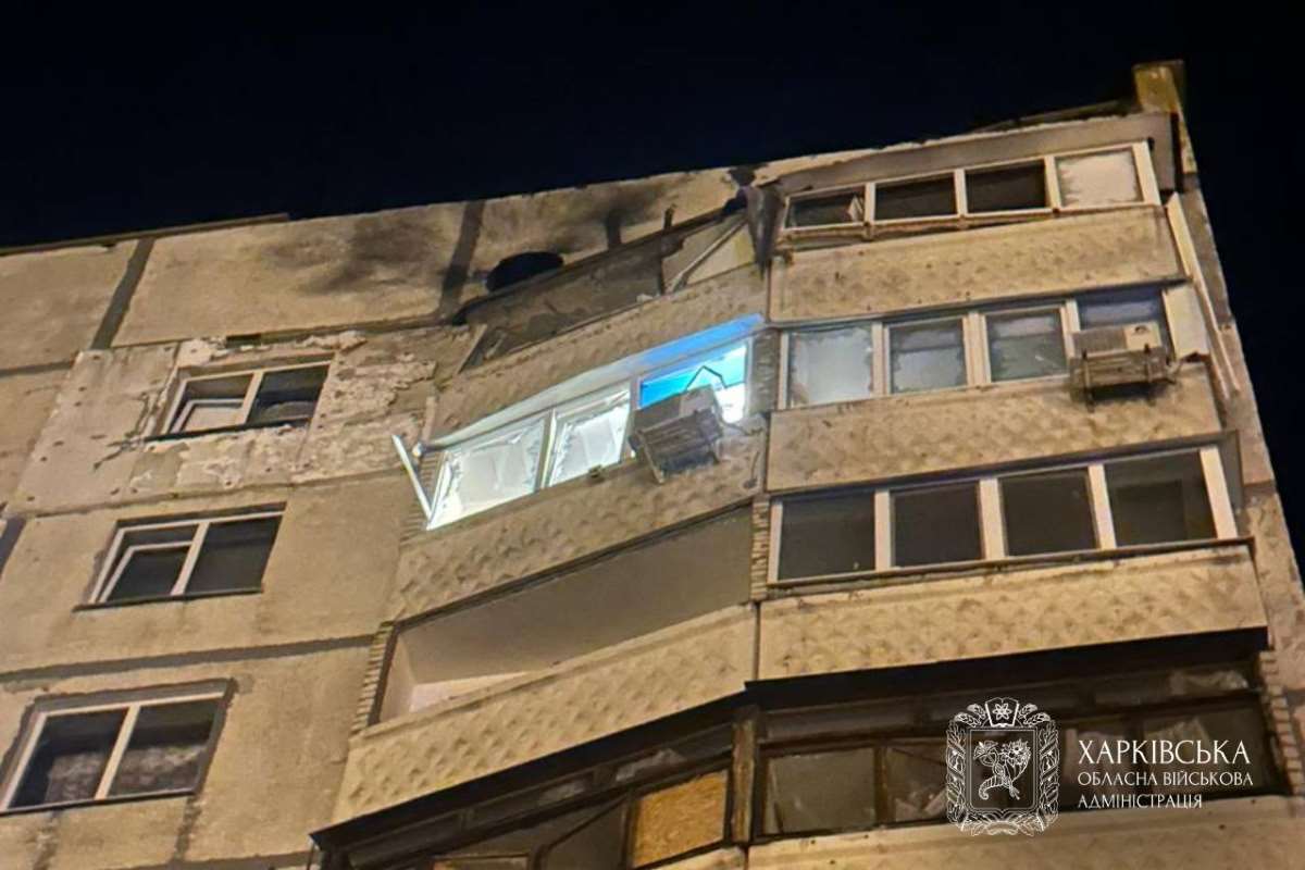 Российские войска вечером 9 мая атаковали беспилотниками Индустриальный район Харькова.