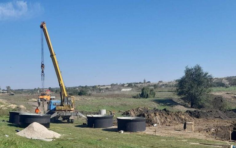 Верхний Конгазчик в Гагаузии, строят водопровод и канализацию по программе «Европейское село»