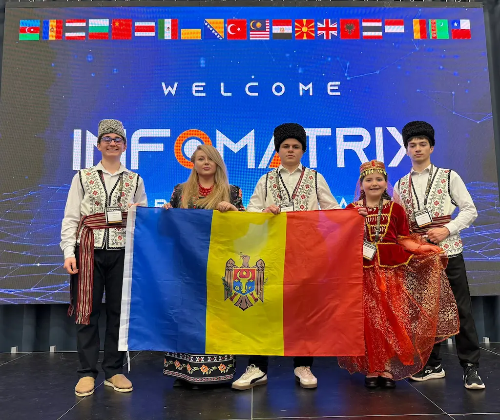 Призеры международного конкурса Infomatrix из Чадыр-Лунги.