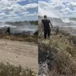 В Чадыр-Лунге загорелась городская свалка