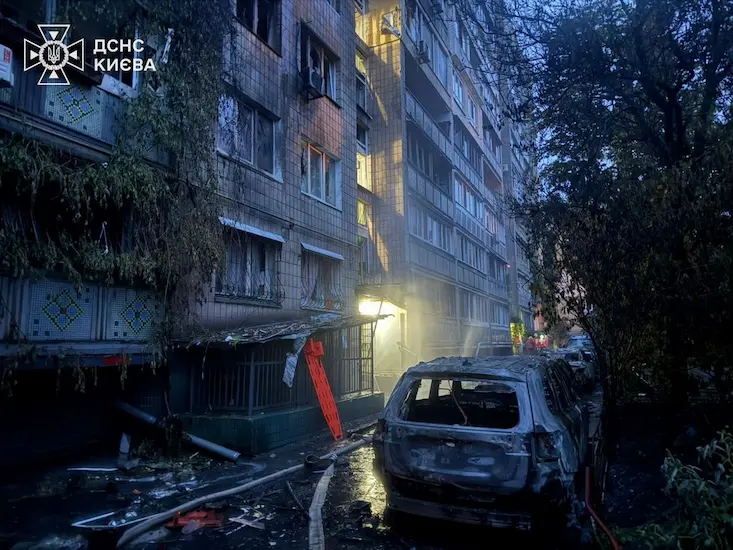 удар по Киеву, 15 июня