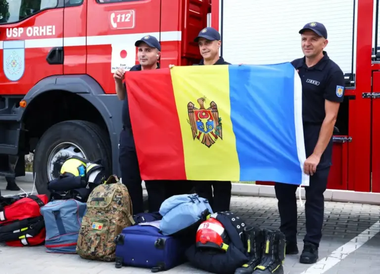 Молдавские спасатели отправились в Грецию для борьбы с лесными пожарами