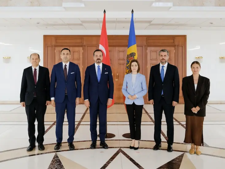 турецкая делегация и майя санду