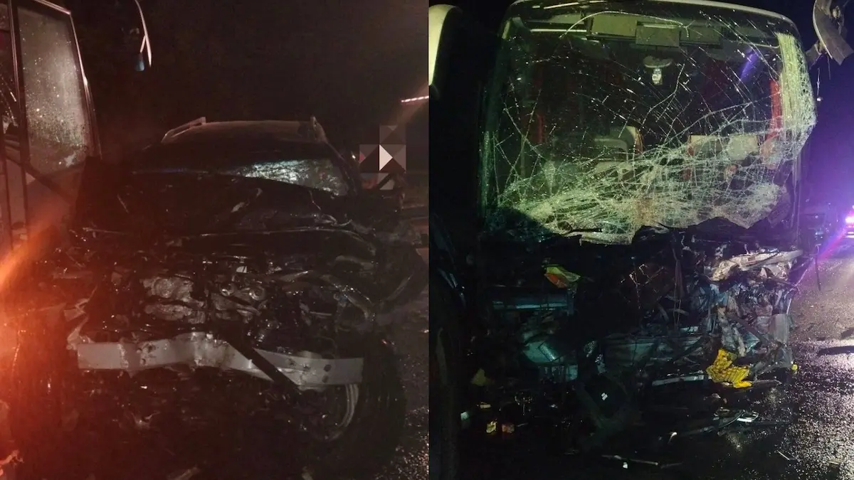В Оргеевском районе внедорожник врезался в автобус — два человека погибли