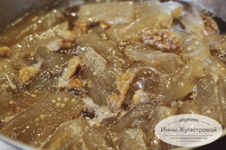Варенье из баклажанов с орехами