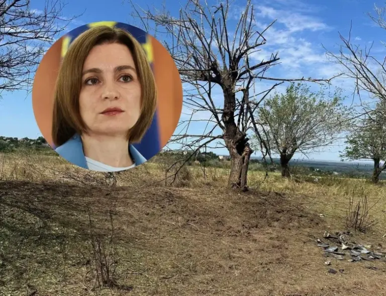«Это прямое следствие войны России»: Майя Санду осудила падение дрона-ракеты у Крокмаза