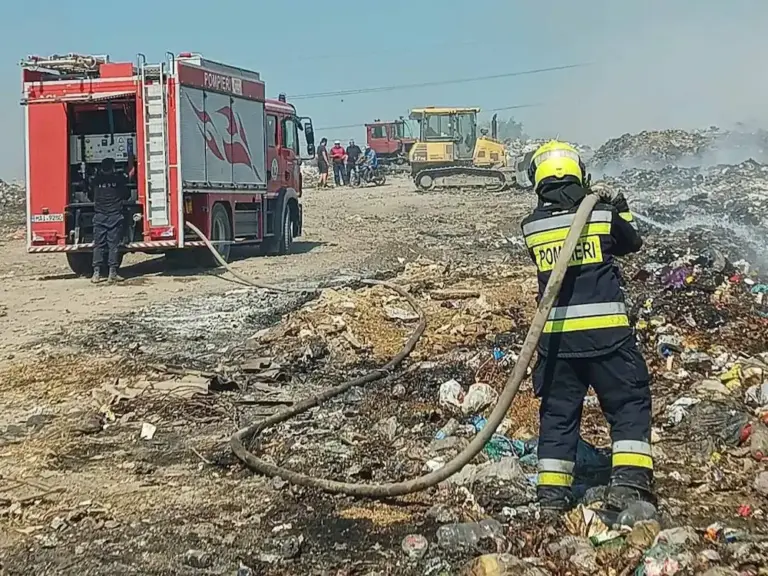 пожар на свалке в оргееве