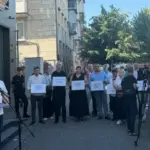 У здания НАРЭ в Кишинёве прошёл протест против повышения тарифа на газ