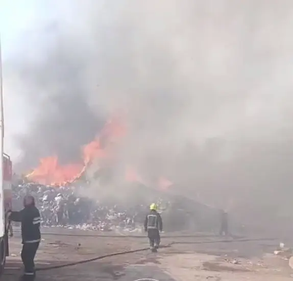 пожар на свалке, тирасполь