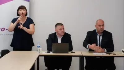 Представители Promo-LEX Николае Панфил и Игорь Букэтару