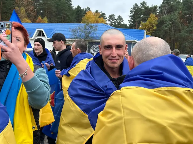 украинские пленные вернулись домой