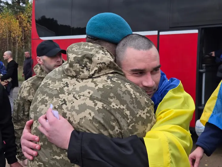 украинские пленные вернулись домой