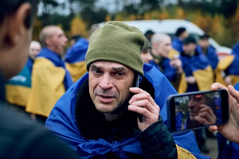 украинские пленные вернулись домой