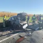(ФОТО) В Пересечина столкнулись три машины — четверых доставили в больницу