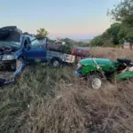 (ВИДЕО) В Рышканском районе автомобиль врезался в мини-трактор — водитель погиб