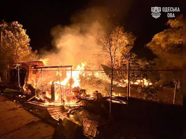 удар по одесской области, 5 октября
